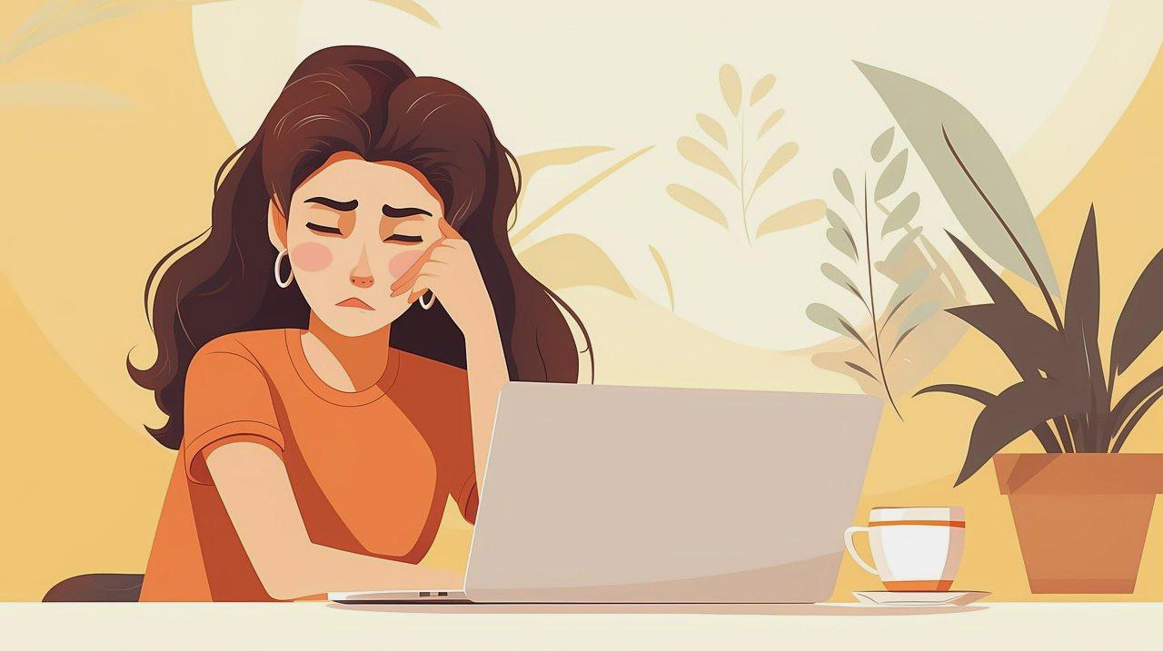 クライアントとのチャットやメールでのやり取りを丁寧に行うフリーランスのイラスト。信頼関係を築く様子が描かれている。