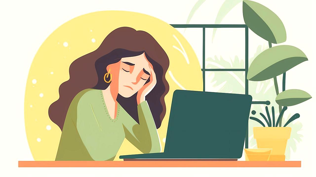ノートパソコンでWebライティングを始める40代の男女が未来を考えている様子