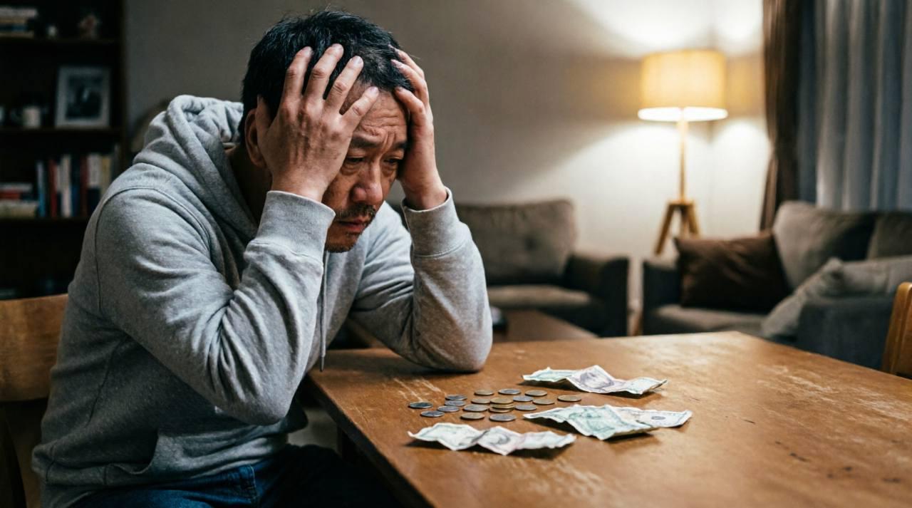 副業発覚への不安を感じながら税金について考える会社員
