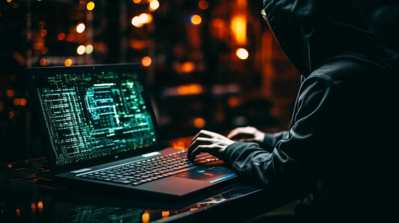 アダルトブログを開設するための作業をしているパソコンの画像